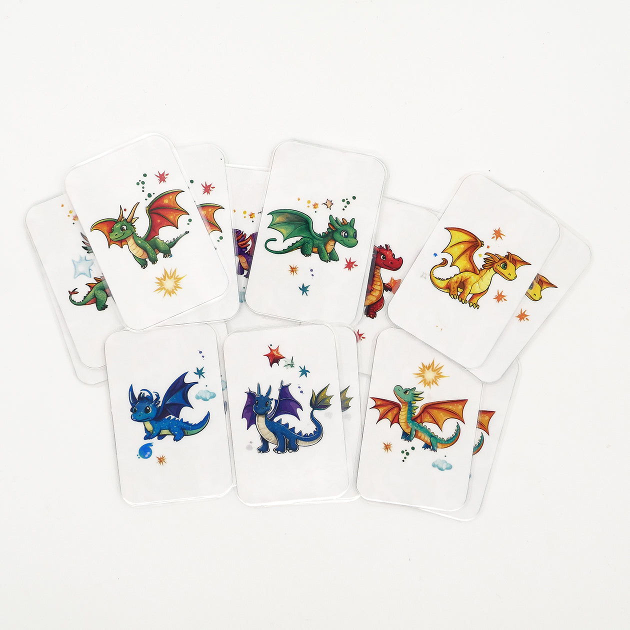 TINY DRAGONS, MEMORY MATCHING CARD GAME