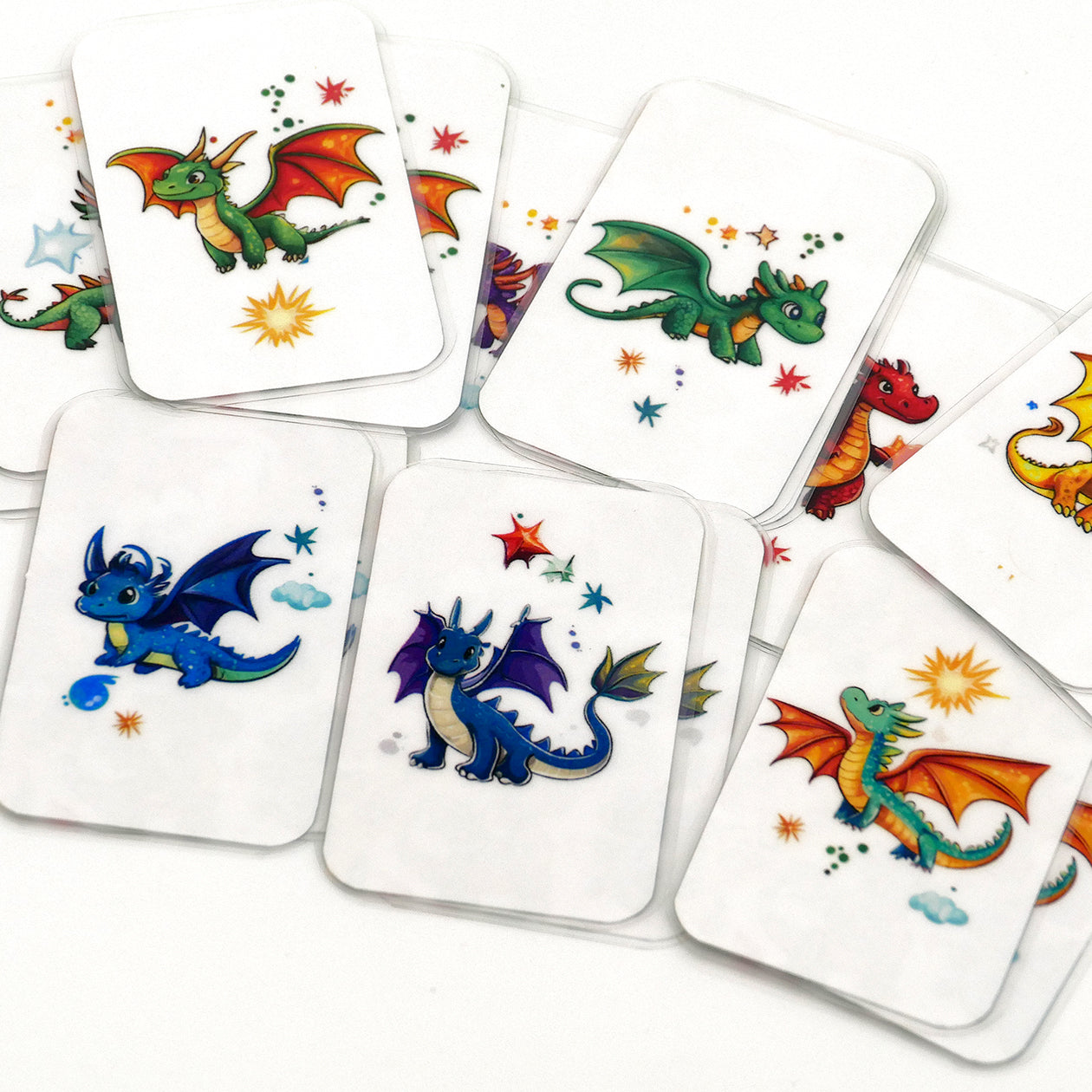 TINY DRAGONS, MEMORY MATCHING CARD GAME
